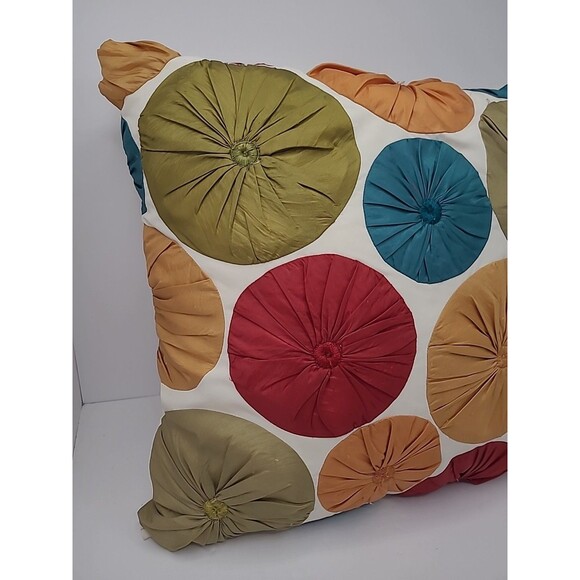Pier 1 One Imports Boho Throw Pillow 16 " Square Geometric Colorful - Picture 2 of 9